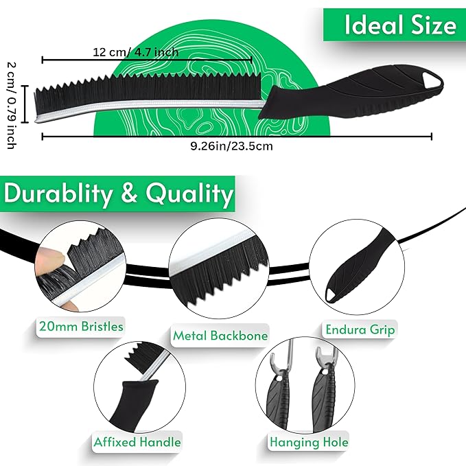JOHN ELIA Crevice Cleaning Brush UK 3 Pcs Multifunctional Bathroom Cleaning Brushes For Small Spaces With Long Magic Brush Cleaner Grout Cleaner Brush - Groove Gaps Cleaning Brush - Cleaning Tool