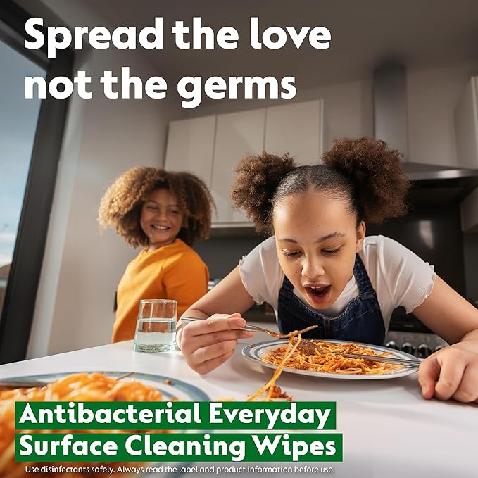 Dettol Antibacterial Cleansing Surface Wipes, Fragrance Free, 126 pack (6 x 126, Total 756 Wipes) Large Value, Household Disinfectant, Home Hygiene, Biodegradable, Kills 99.9 Percent of Germs