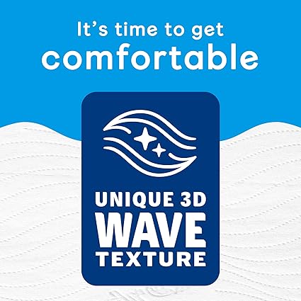 Andrex Complete Clean Toilet Roll 36 Rolls (Previously Andrex Classic Clean Toilet Tissue) Unbeatable Toilet Paper with Unique 3D Wave, FSC Certified
