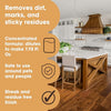 Wood Floor Cleaner - Dilutes to Make 5 Litres - Super Concentrated & Quick Drying - Infused With Orange Aroma - For All Types of Wooden Floors - 500ml