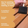 Foam Brushes for Applying Dye, Paint, Stain, Varnish and Oil to Wood. Perfect for Arts, Crafts, Cleaning and More. Four Piece Set.