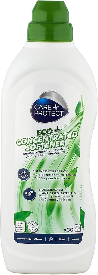 Care+Protect ECO+ Laundry Softener - Ideal For All Types Of Fabrics - Softens Fabrics And Facilitates Ironing 750 ml For Upto 30 Washes
